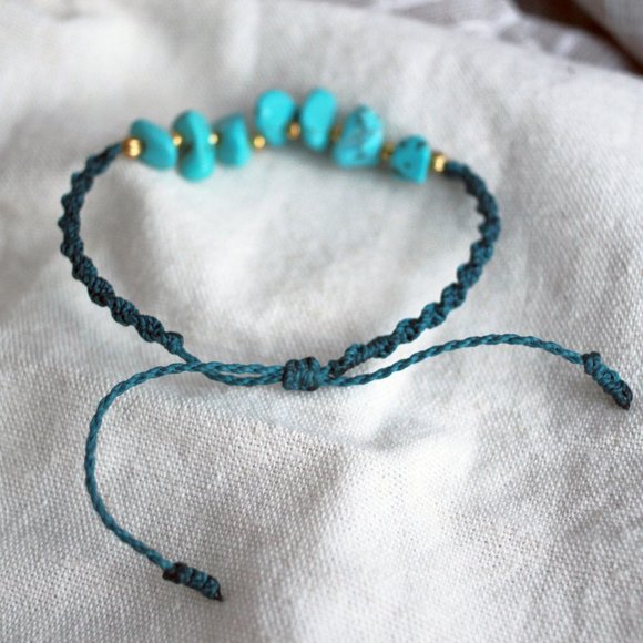 Adjustable Turquoise Bracelet - Picture 2 of 2